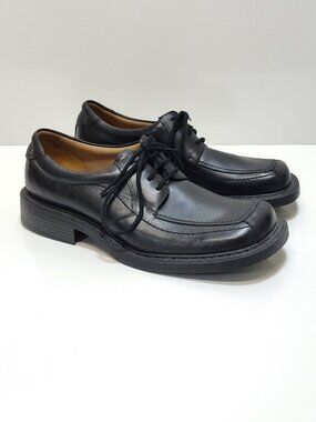 London Underground Vitor Y2K Leather Square Moc Toe Chunky Oxford Shoe Men 11.5